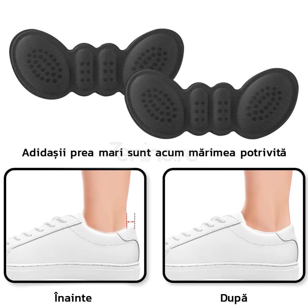 Set 2 Branturi cu Pernite, Suport Interior Incaltaminte, pentru Calcai, Prevenire Bataturi, Ajustabile, Marime Universala