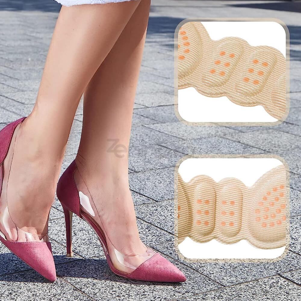 Set of 2 Cushioned Insoles, Shoe Inserts, for Heels, Corn Prevention, Adjustable, Universal Size