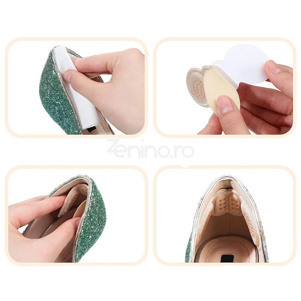 Set of 2 Cushioned Insoles, Shoe Inserts, for Heels, Corn Prevention, Adjustable, Universal Size