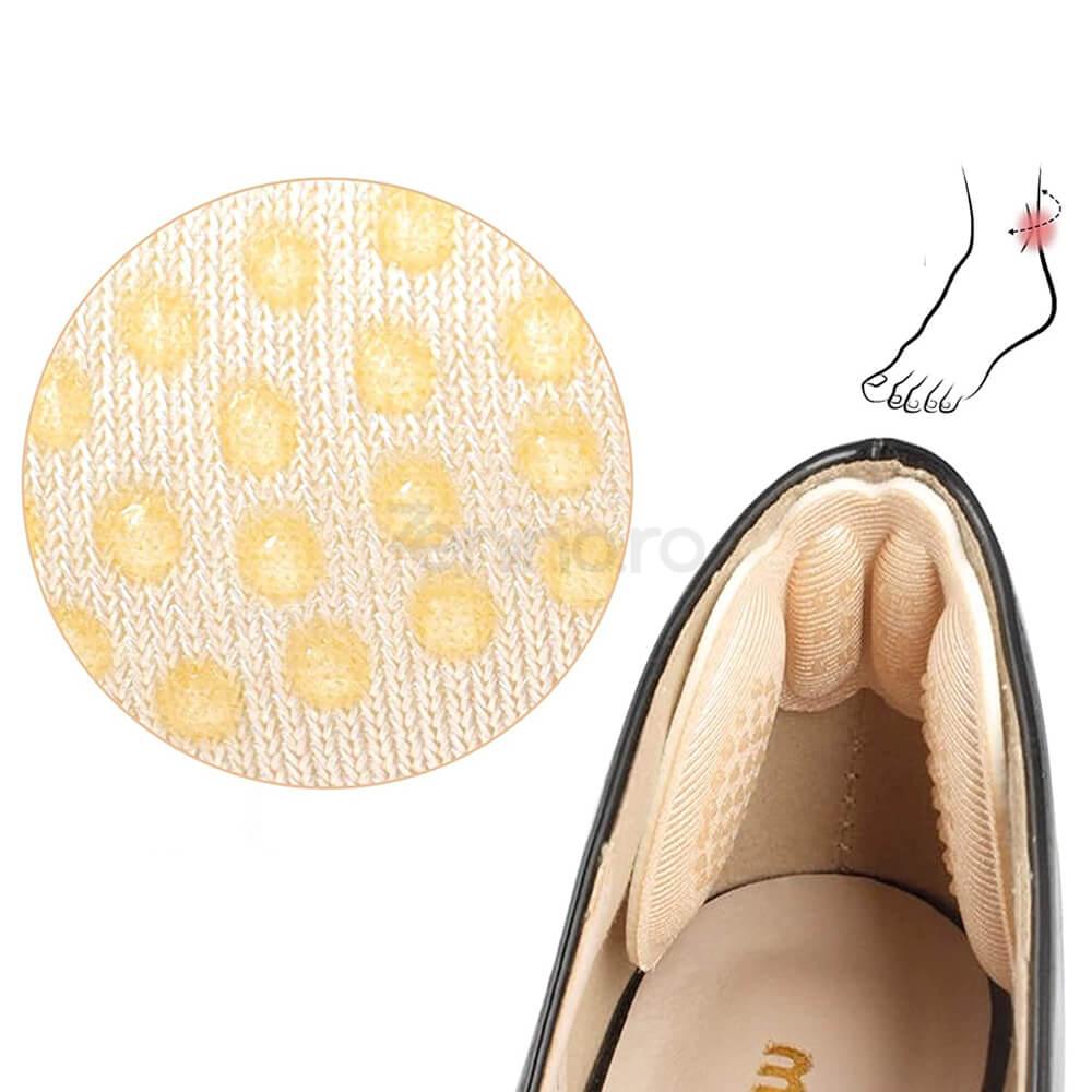 Set of 2 Cushioned Insoles, Shoe Inserts, for Heels, Corn Prevention, Adjustable, Universal Size