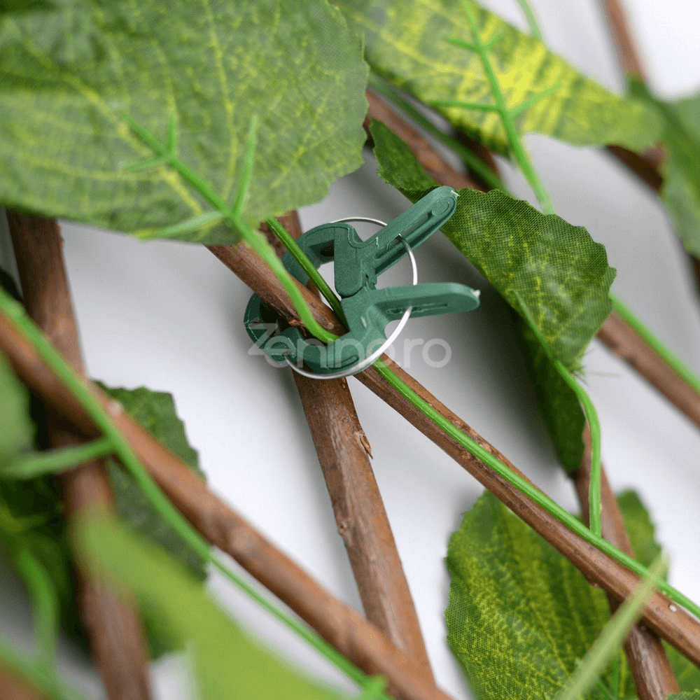 Set 108 Cleme pentru Plante, Mentine Pozitia, Doua Dimensiuni, Potrivite pentru Palisare, Rezistente, din Polipropilena, Verde