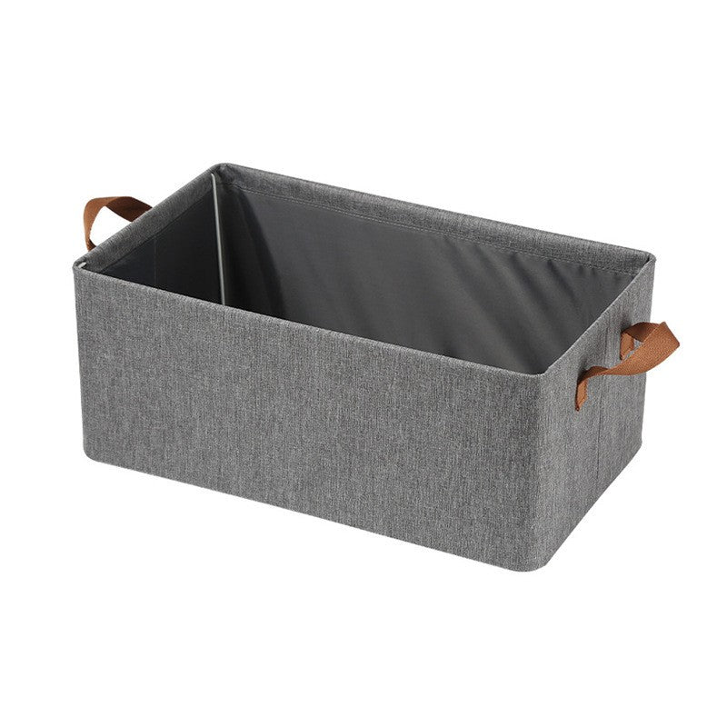 Foldable Storage Box, Made of Textile Material, Metal Frame, with Handles, 47x20x28 cm