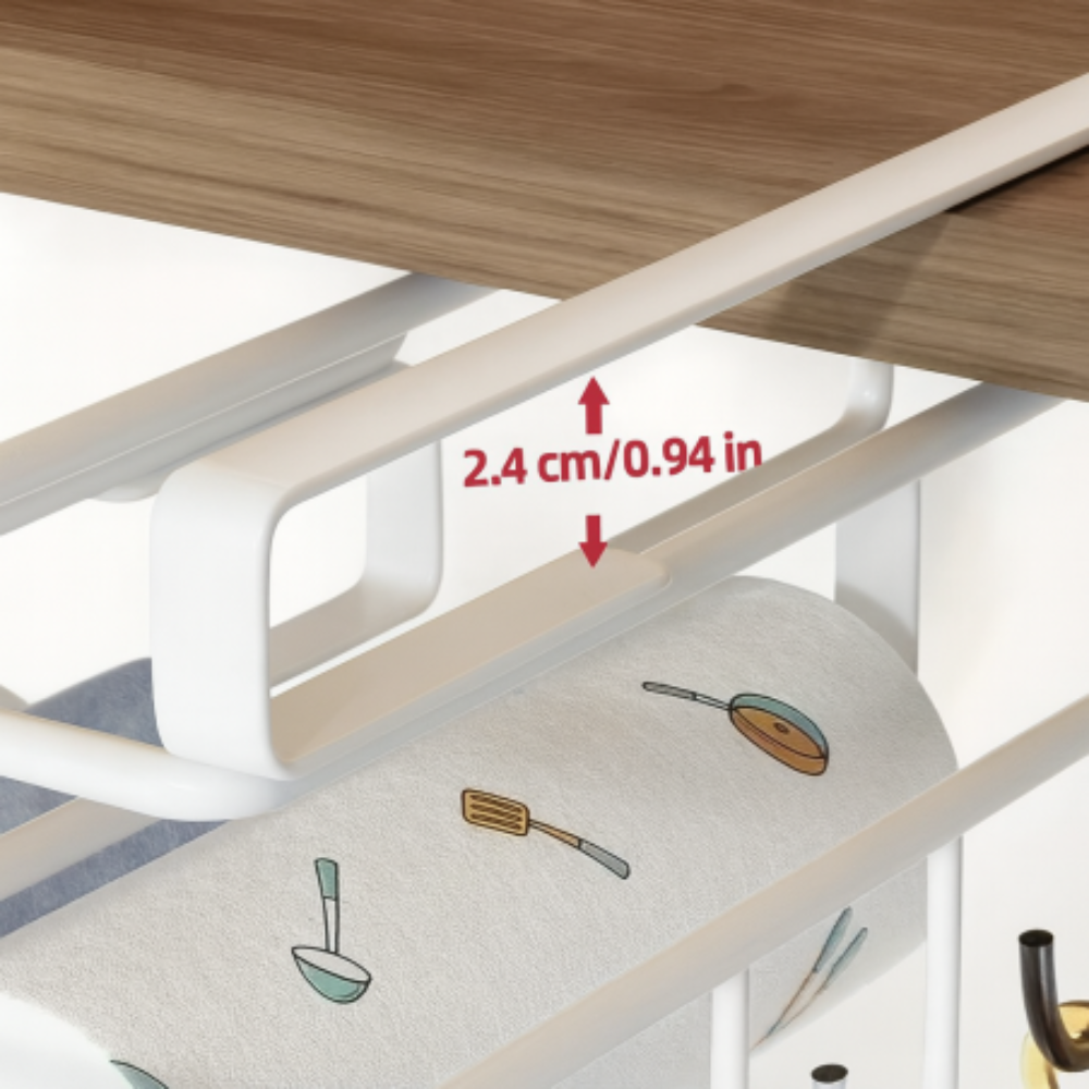 Raft Suspendat Bucatarie, 10 Carlige, Suport Prosop, din Metal