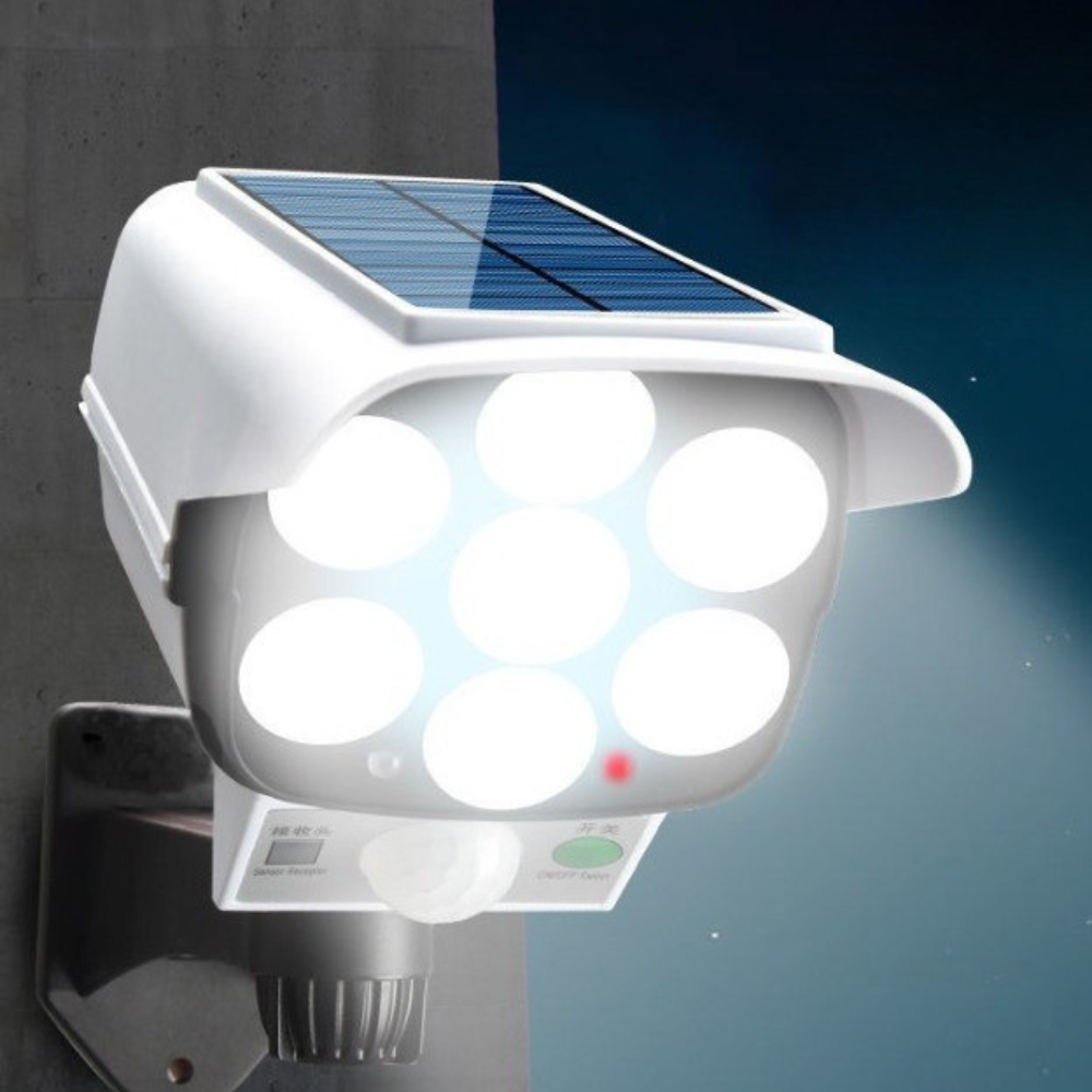 Camera de Supraveghere Falsa, Incarcare Solara, 77 Leduri, Senzor de Miscare