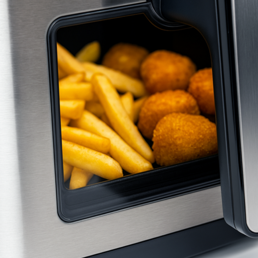 Friteuza cu Aer cald, Airfryer XXL, 10 Programe, 8L, Fara Ulei, Afisaj Led