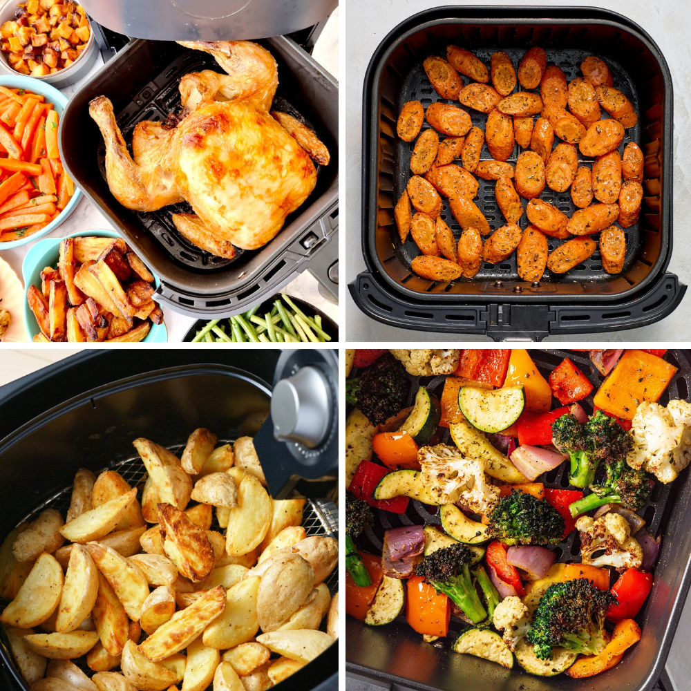 Friteuza cu Aer cald, Airfryer XXL, 10 Programe, 8L, Fara Ulei, Afisaj Led