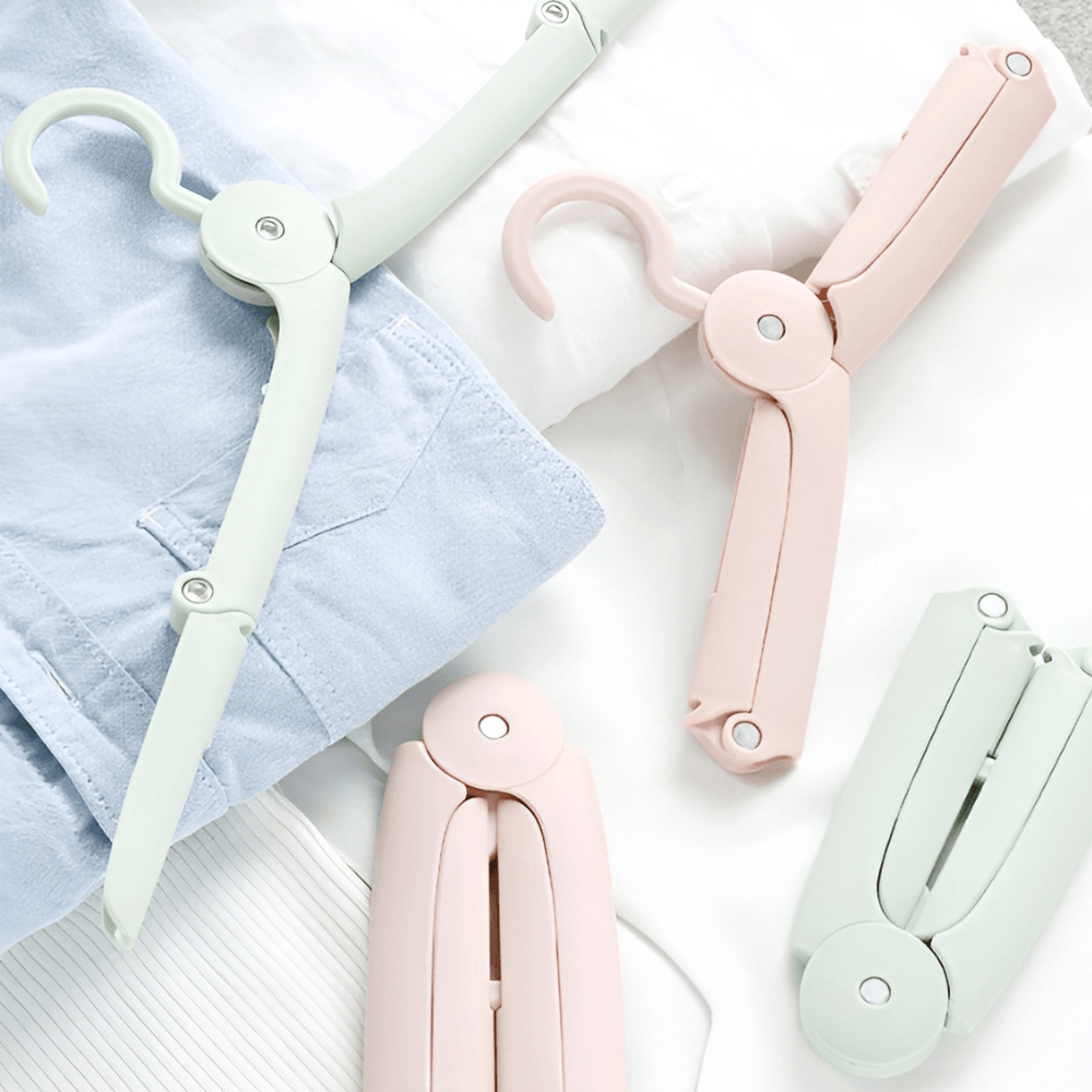 Foldable Travel Hanger Set, Portable Model, Universal, Made of PP