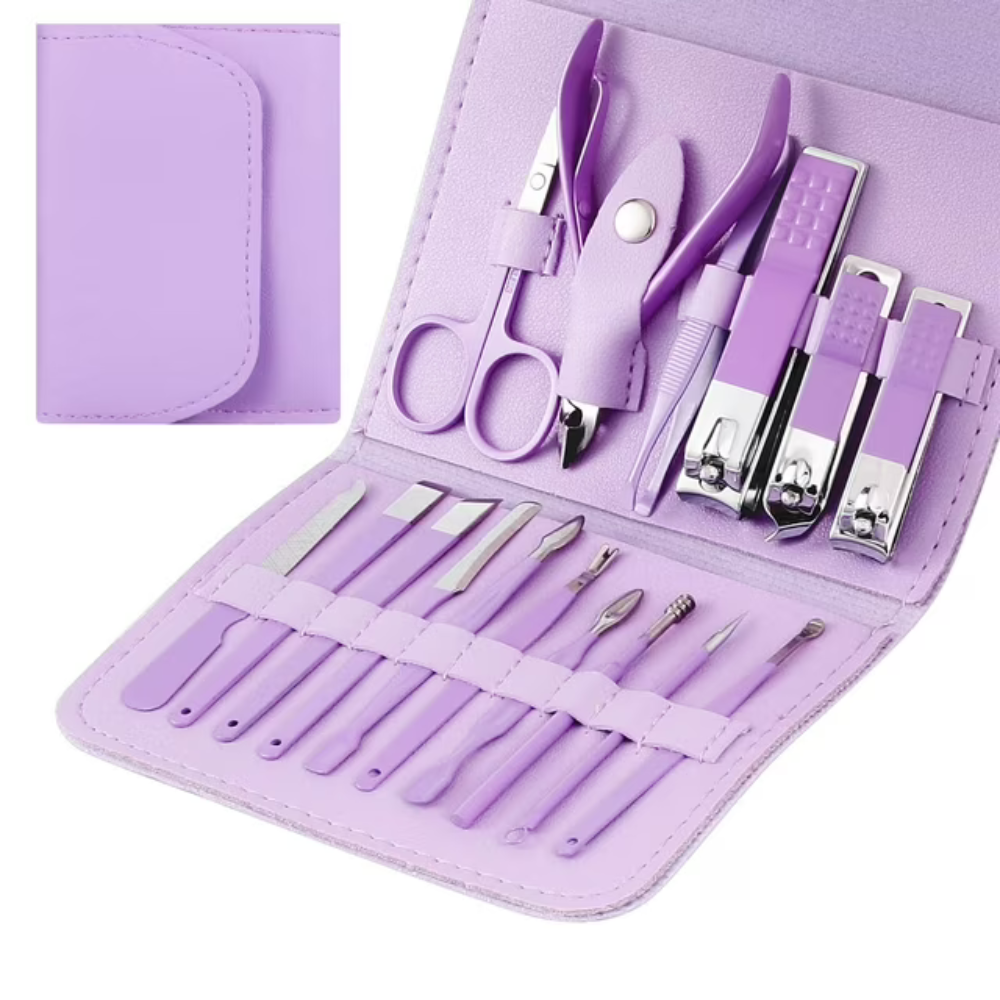 Set 16 Piese Manichiura, Pedichiura, Accesorii Pensat, pentru Cosmetica