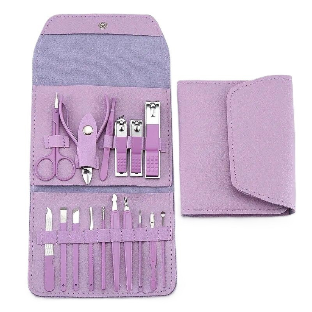 Set 16 Piese Manichiura, Pedichiura, Accesorii Pensat, pentru Cosmetica