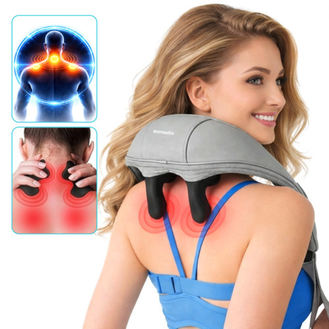 Aparat de Masaj, Tehnologie Shiatsu, 3 Moduri de Functionare, 3000mAh, Model Silentios