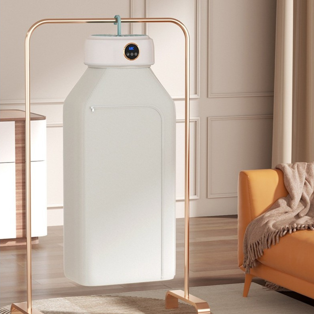 Uscator de Rufe Portabil, Afisaj Digital, Temporizator, 8-10 Articole, Silentios