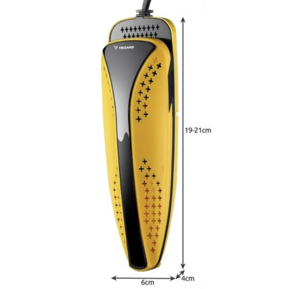 Electric Shoe Dryer, 3 Programs, Portable, Fast Drying, Yellow