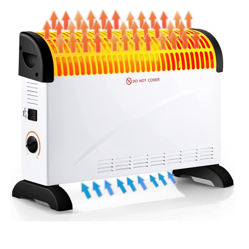 Electric Convector 2000W, 3 Power Levels, Thermostat, Overheating Protection, 53cm, White