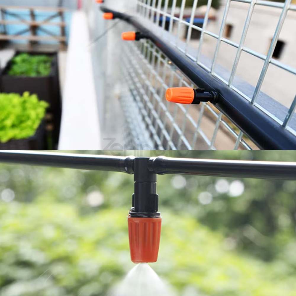 Sistem de Irigare, 10-20m, Duze Reglabile, pentru Gradina, Perdea de Apa