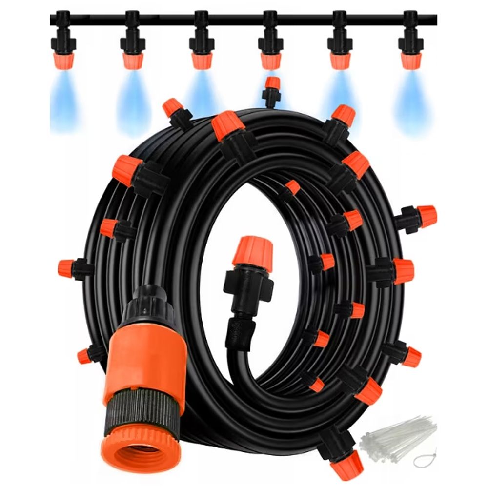 Sistem de Irigare, 10-20m, Duze Reglabile, pentru Gradina, Perdea de Apa