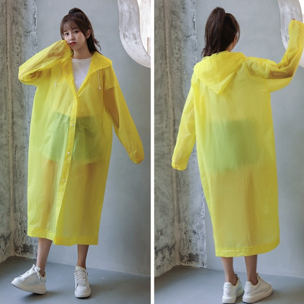 Pelerina de Ploaie, Marime Universala, Model Lung, Prindere cu Capse, Impermeabil