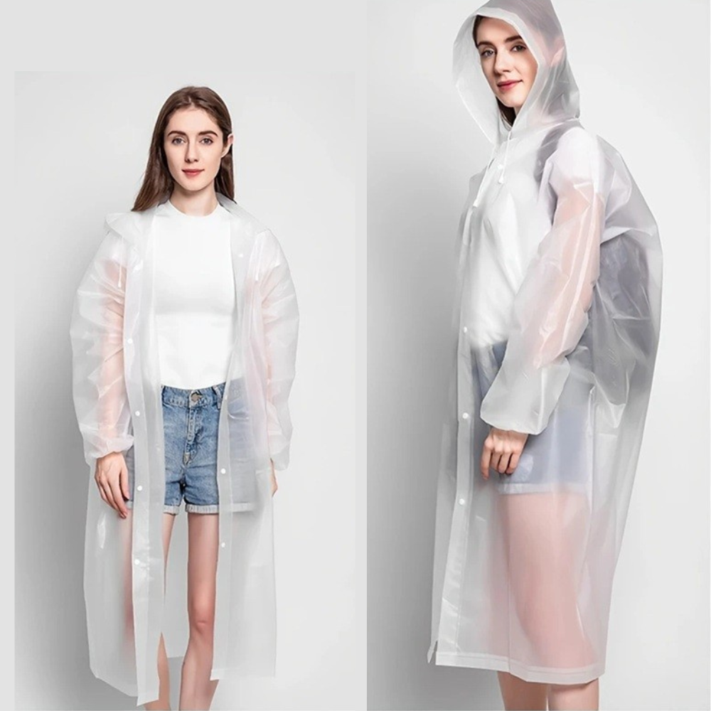 Pelerina de Ploaie, Marime Universala, Model Lung, Prindere cu Capse, Impermeabil