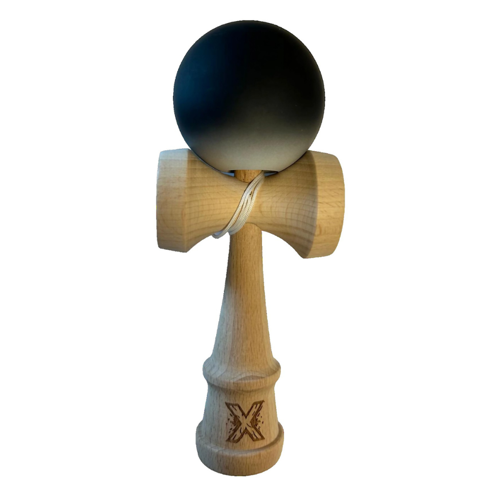 Kendama X Original, 18cm, Strat Cauciucat, Lemn, Copii si Adulti, Joc Interactiv