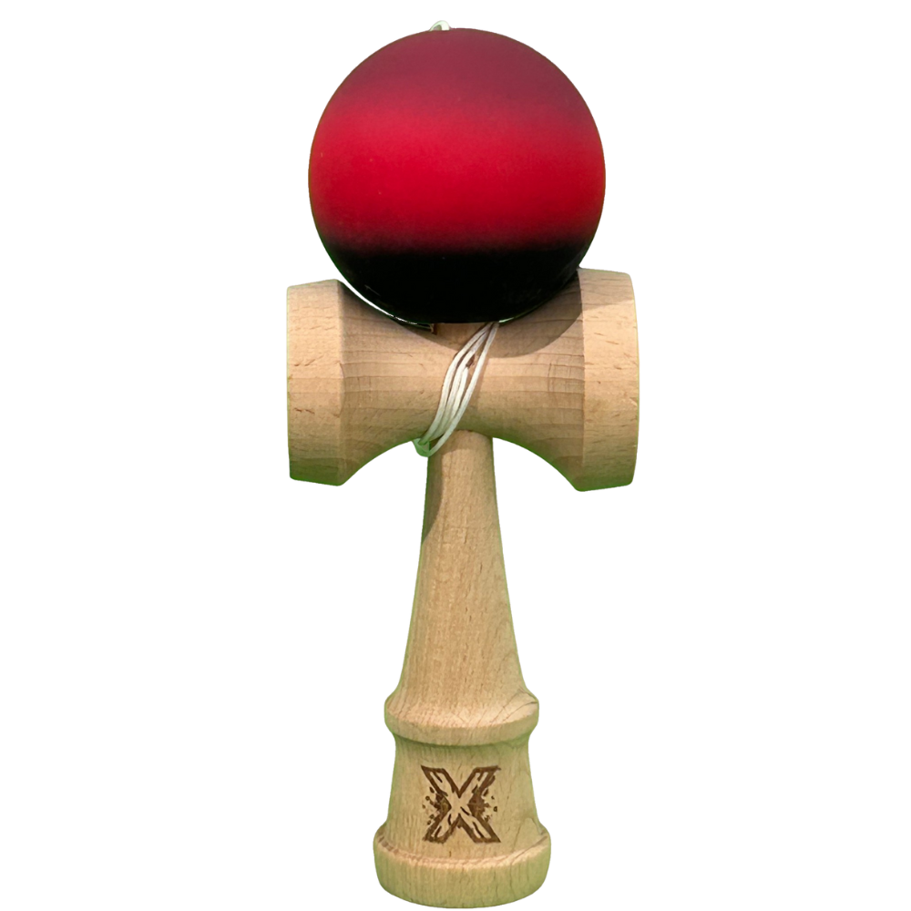 Kendama X Original, 18cm, Strat Cauciucat, Lemn, Copii si Adulti, Joc Interactiv