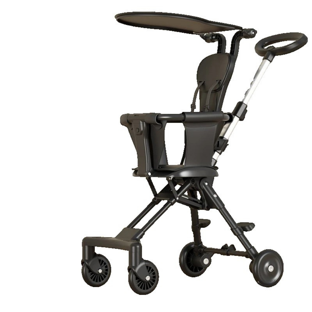 Carucior de Copii Pliabil, Model Reversibil, Parasolar, 1-3 Ani