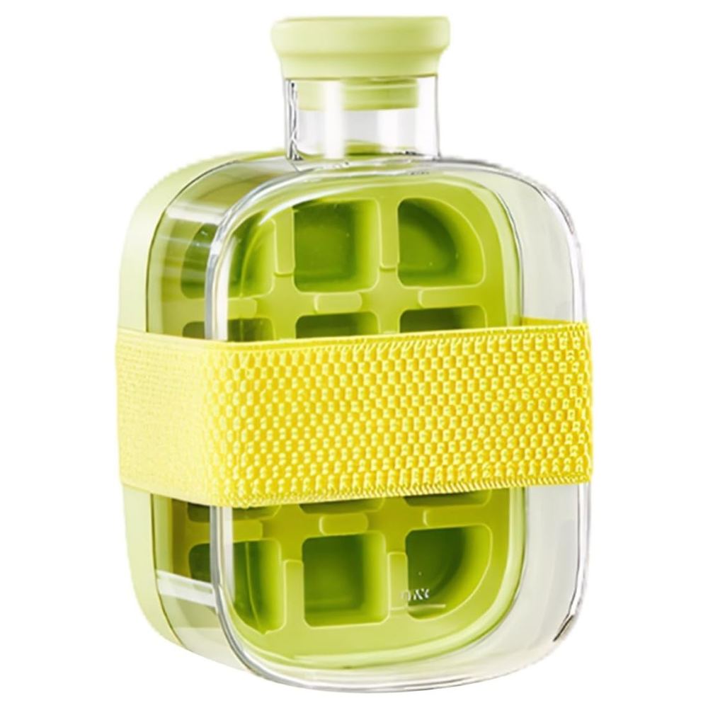 Forma de Gheata 2in1, Tip Sticla cu Pai, 12 Cuburi, 500ml
