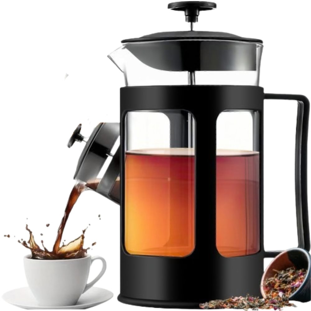 Ceainic din Sticla, cu Infuzor, 1 Litru, Protectie Incalzire