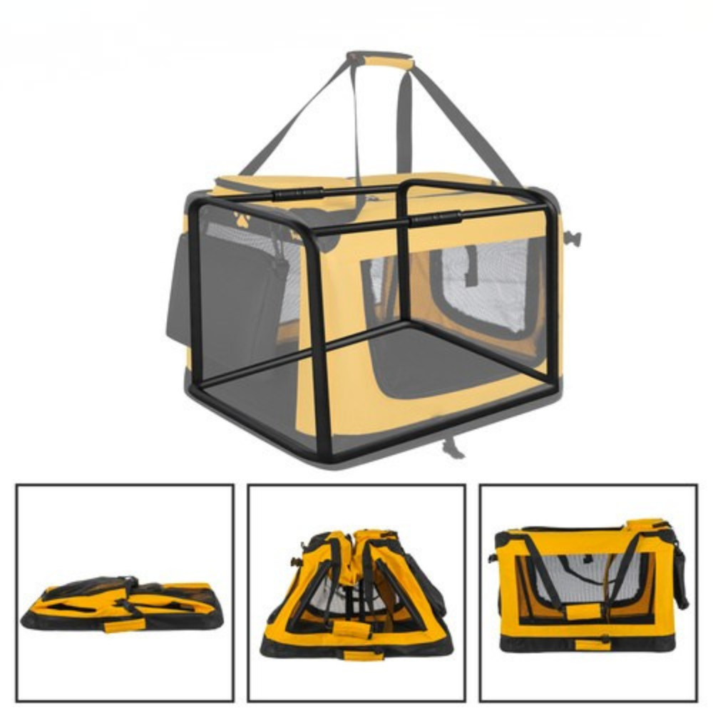 Geanta Transport Animale, 44x60x42cm, Caini, Pisici, Greutata Maxima 25 kg, Cadru Metalic