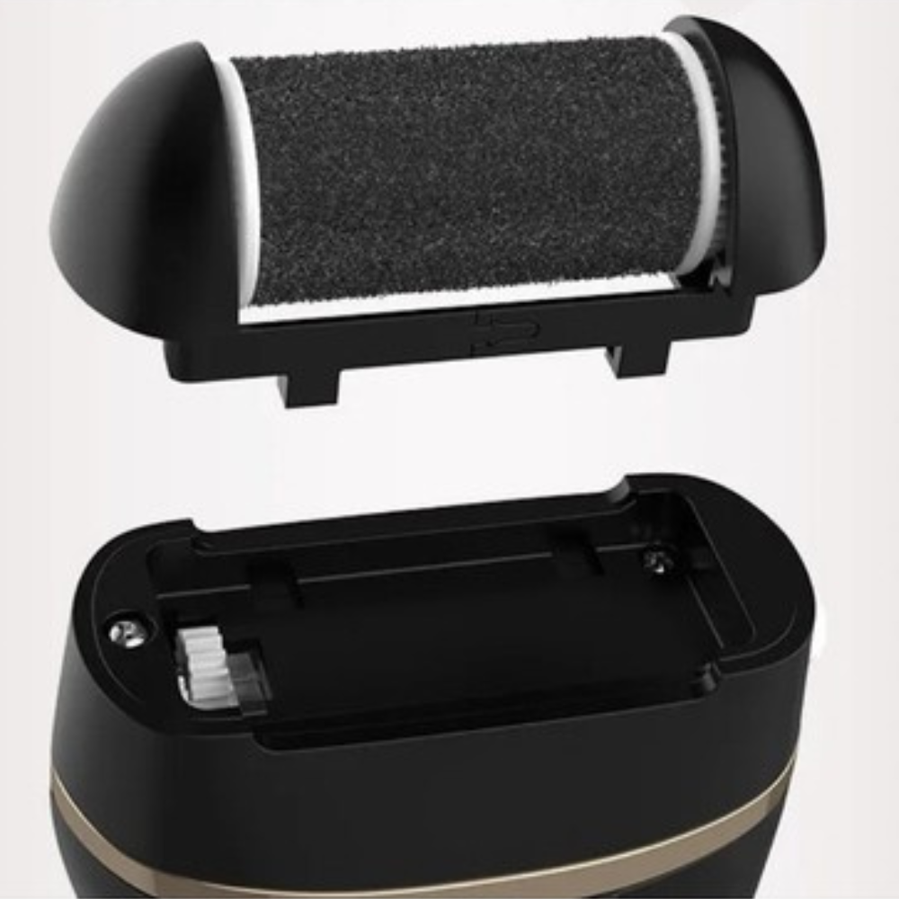 Pila Electrica pentru Calcaie, 6 Capete Abrazive, 2 Trepte de Viteza, Display LED