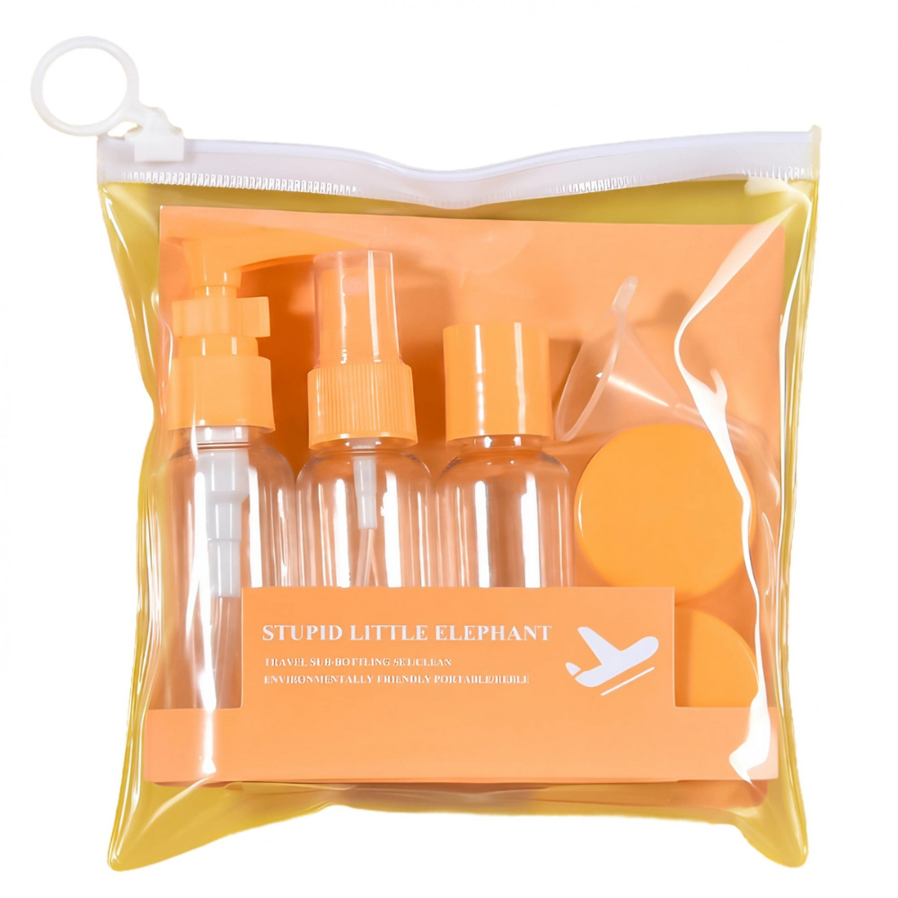 Set 5 Recipiente Calatorie, 40ml, Organizare Produse, pentru Avion, din Plastic