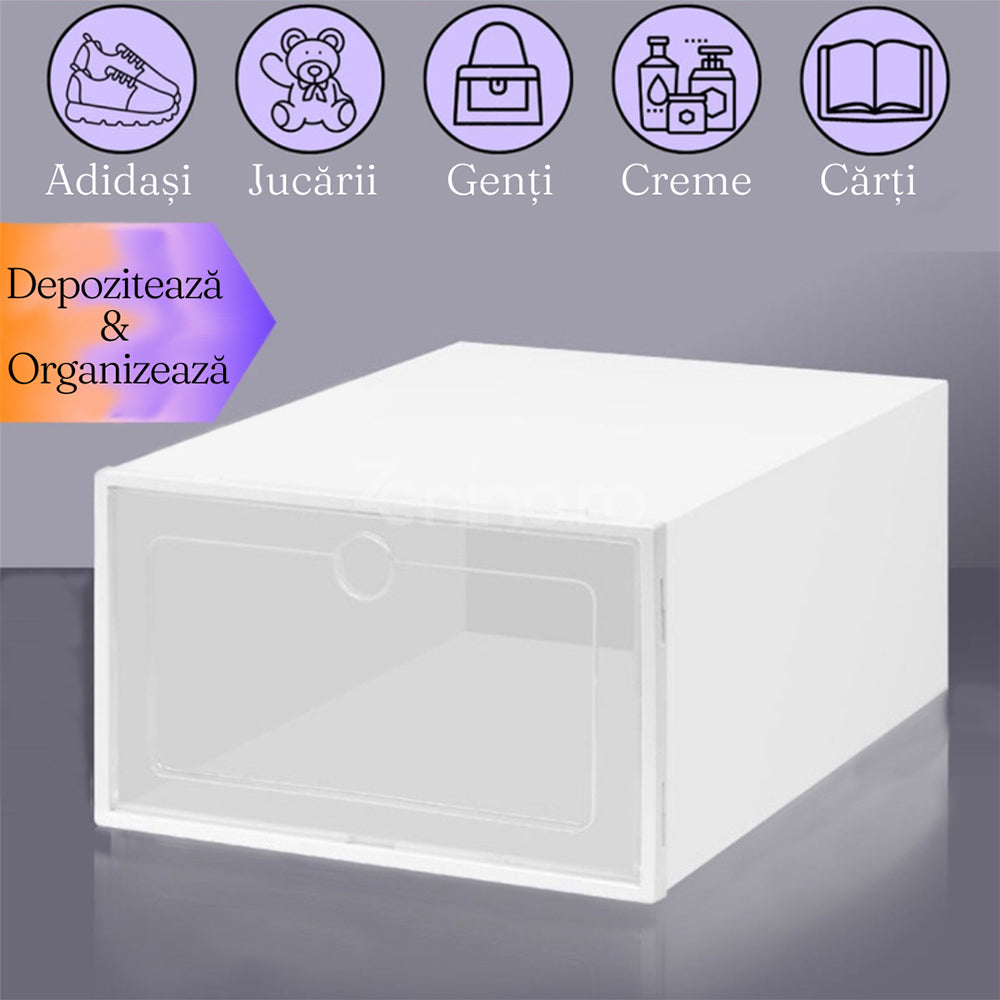 Cutie Depozitare Incaltaminte, Organizare Pantofi, Protectie Impotriva Prafului