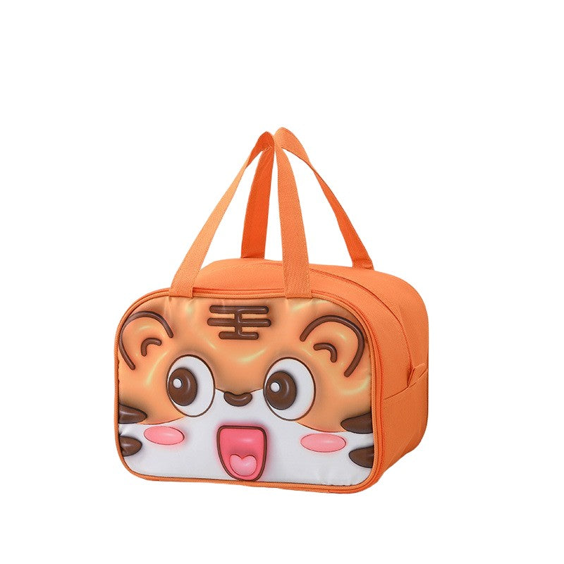 Geanta Termica pentru Pranz, Model Animalute 3D, 27.5x18x20cm, Impermeabila