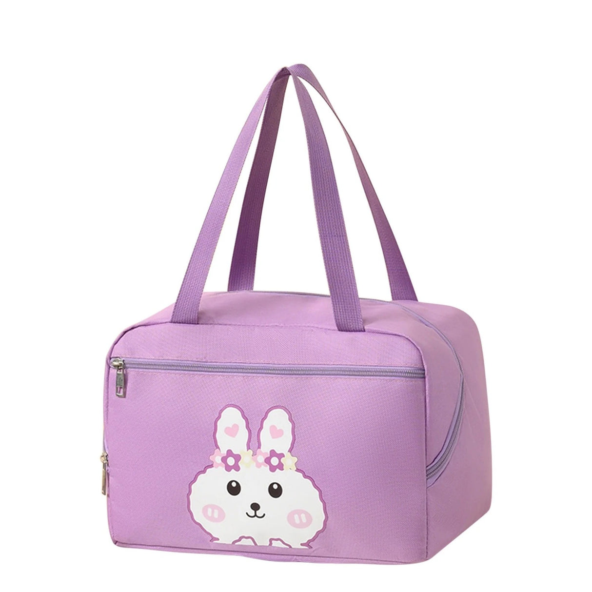 Geanta Termica pentru Pranz, Model Iepuras, 6.4L, 30x21x20cm, Impermeabila, Buzunar Frontal