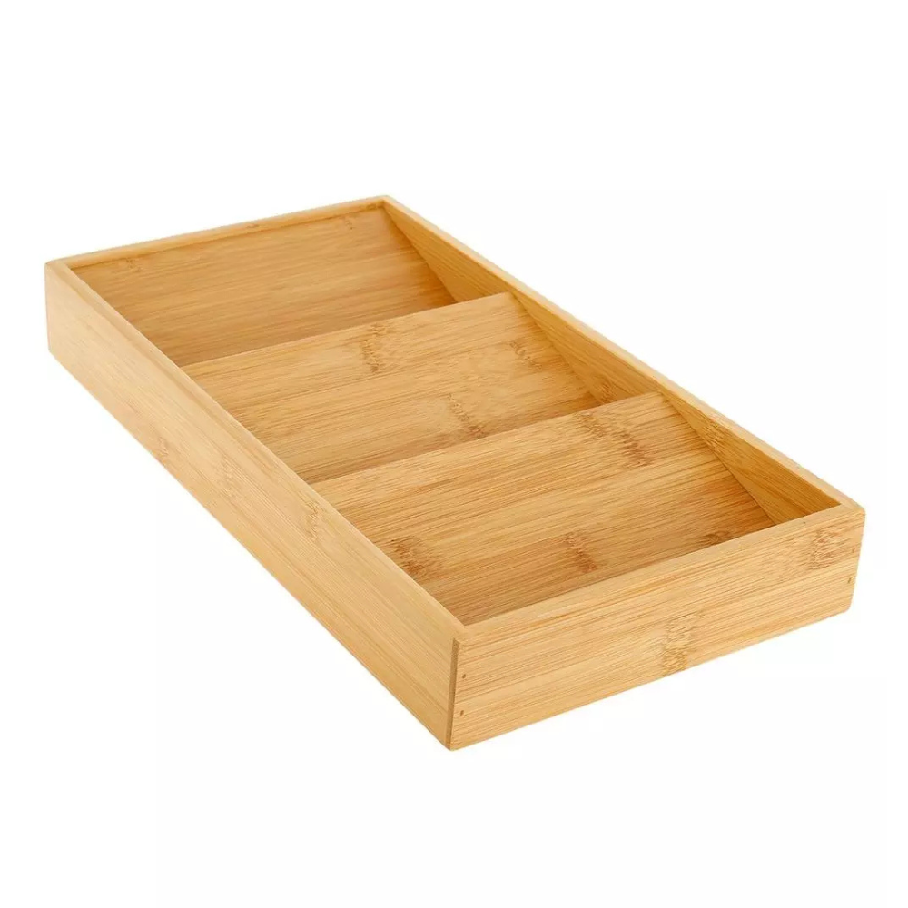 Spice Rack, Drawer, 3 Tiers, Bamboo