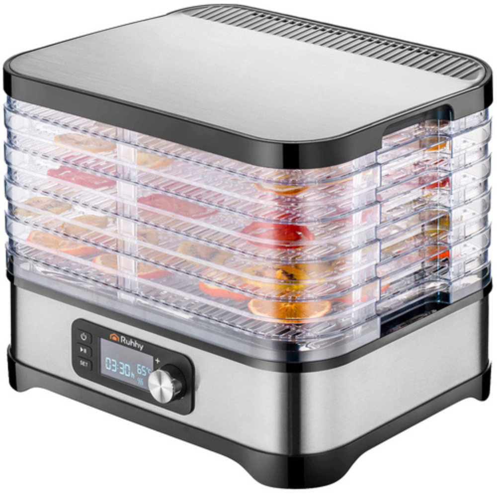 Deshidrator Electric Legume, Fructe, 5 Tavi, 400W, cu Programare, Afisaj LCD