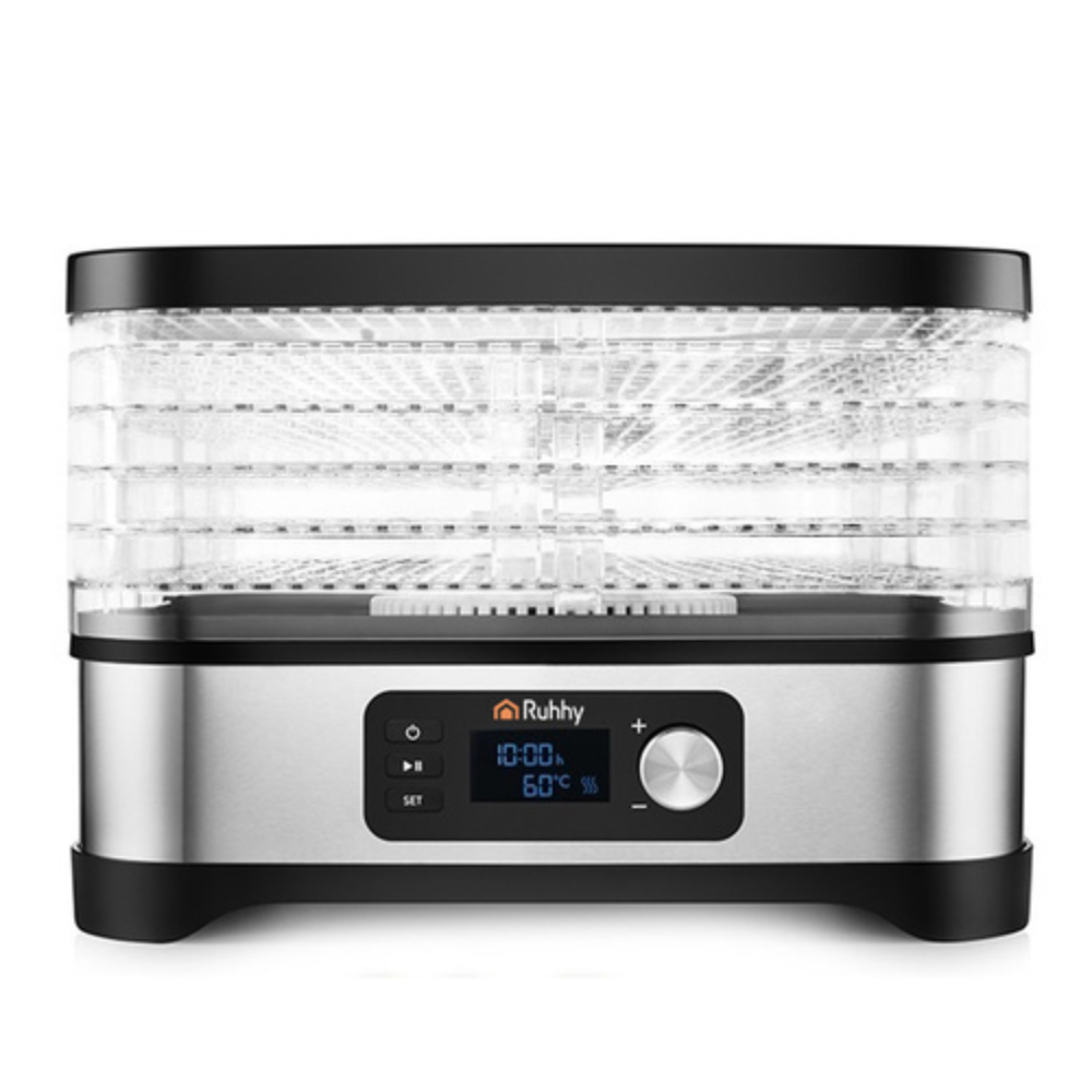 Deshidrator Electric Legume, Fructe, 5 Tavi, 400W, cu Programare, Afisaj LCD