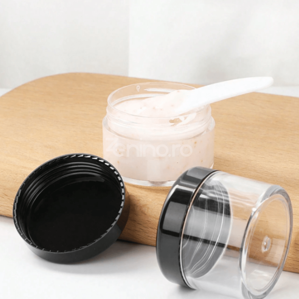 9in1 Travel Container Set, 60ml Capacity, Product Organization, Accessories Included, Plastic, for Airplane, Transparent