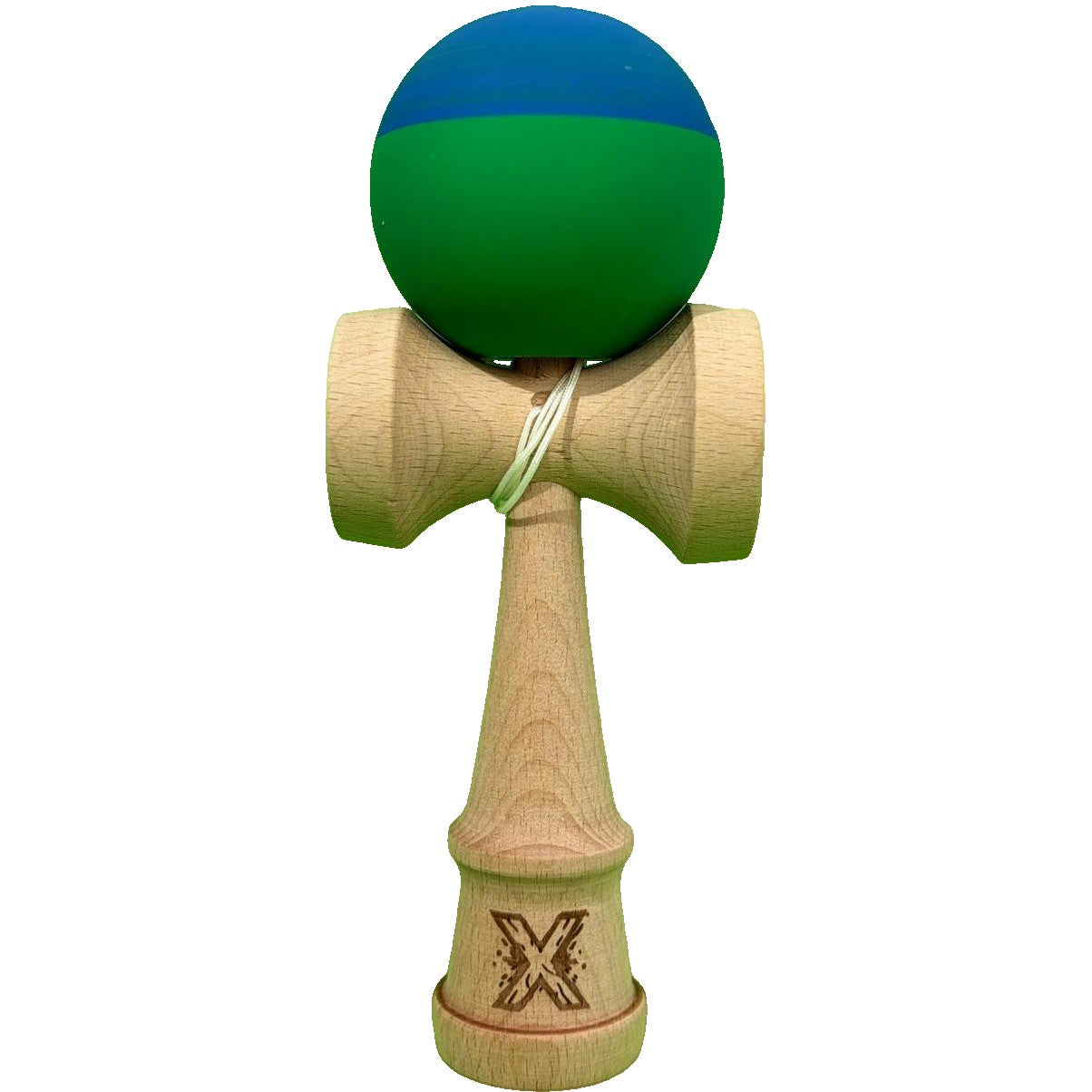 Kendama X Original, 18cm, Strat Cauciucat, Lemn, Copii si Adulti, Joc Interactiv