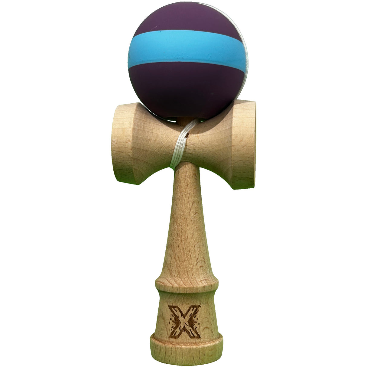 Kendama X Original, 18cm, Strat Cauciucat, Lemn, Copii si Adulti, Joc Interactiv