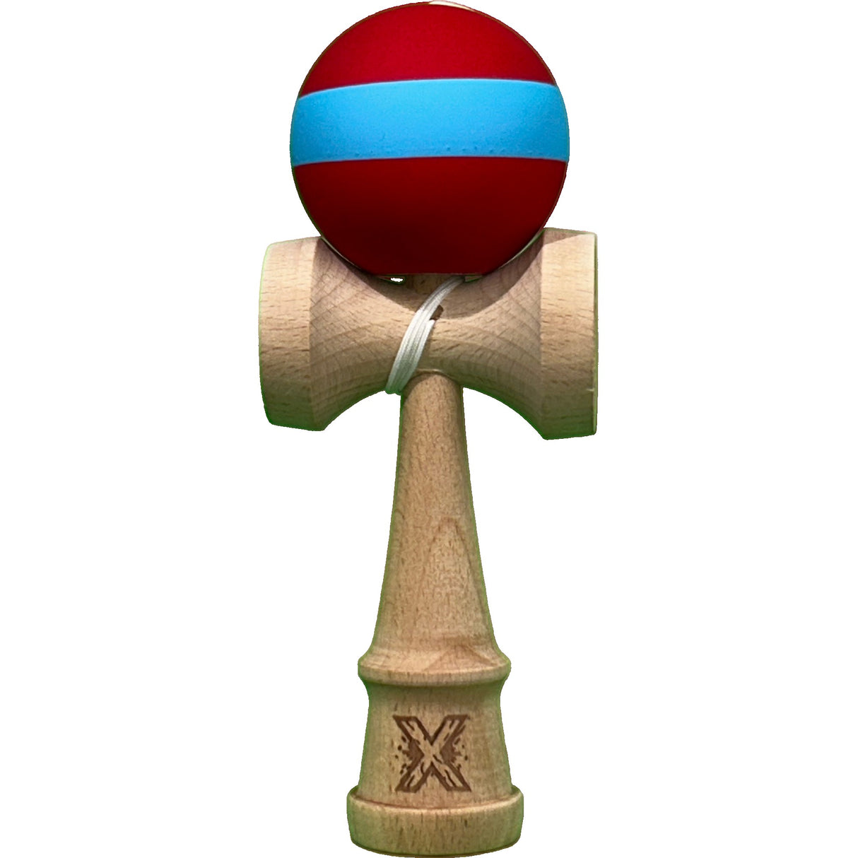 Kendama X Original, 18cm, Strat Cauciucat, Lemn, Copii si Adulti, Joc Interactiv