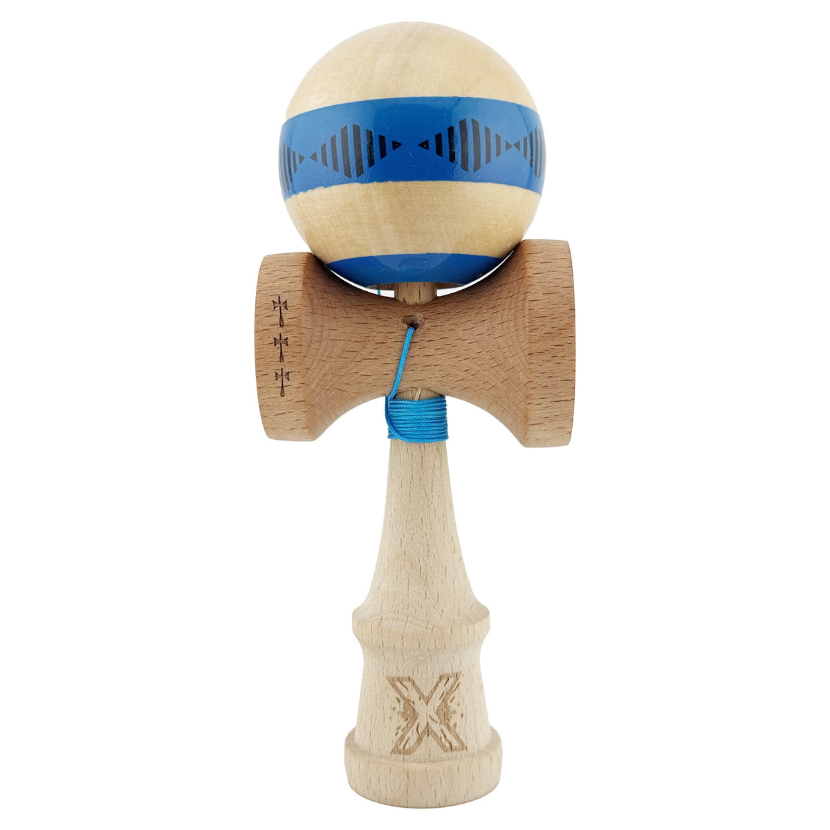 Kendama X Frequency Original, Big Cups V2, Super Sticky, Rulment Metalic, Ata 55cm
