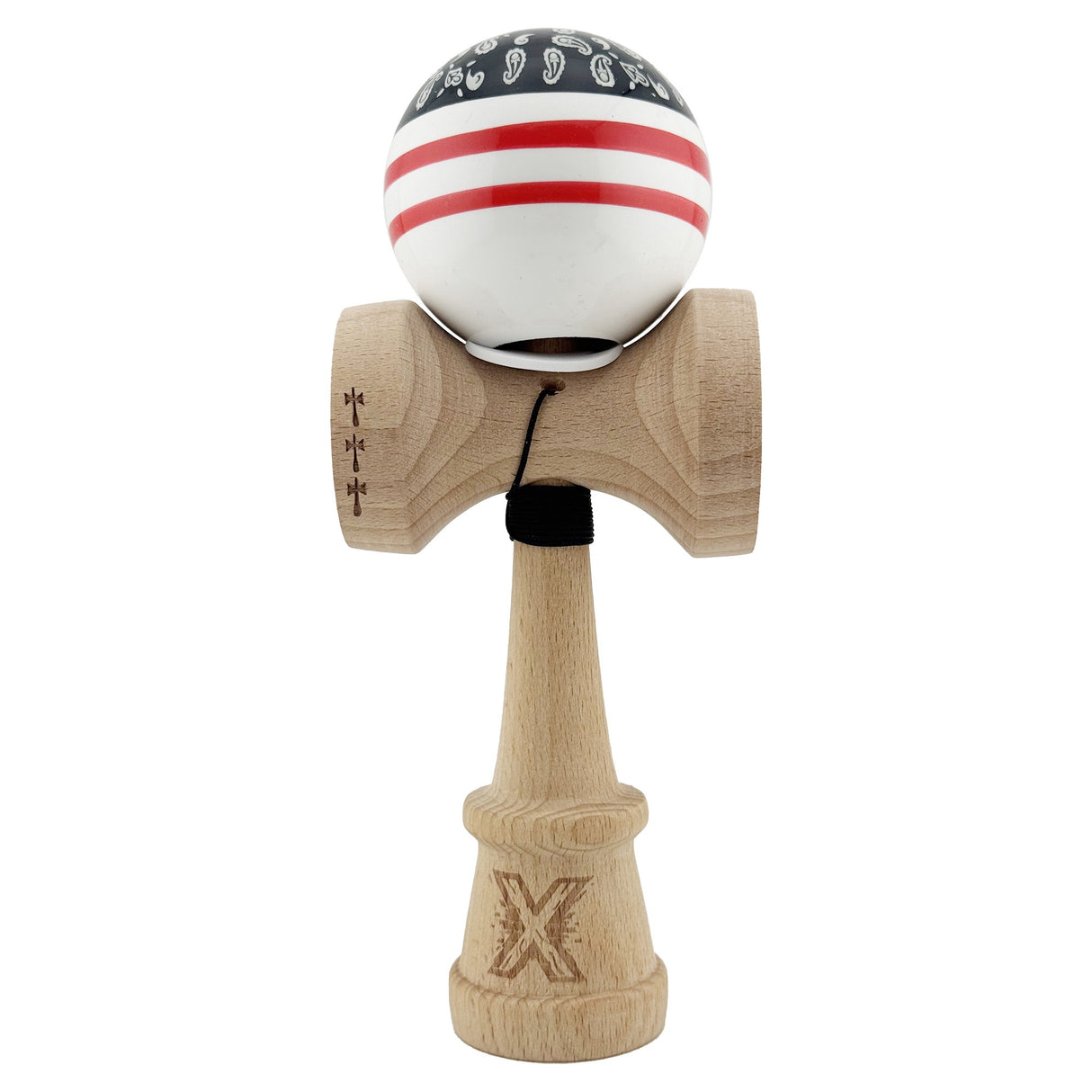Kendama X Chicanos Original, Big Cups V3, Gaura in Baza, Super Sticky, Ata 55cm, Rulment Metalic