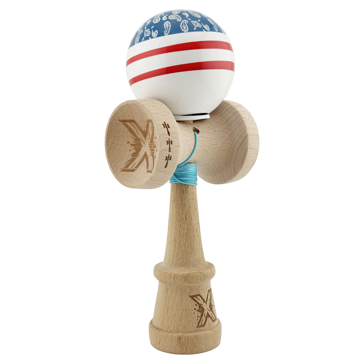 Kendama X Chicanos Original, Big Cups V3, Gaura in Baza, Super Sticky, Ata 55cm, Rulment Metalic
