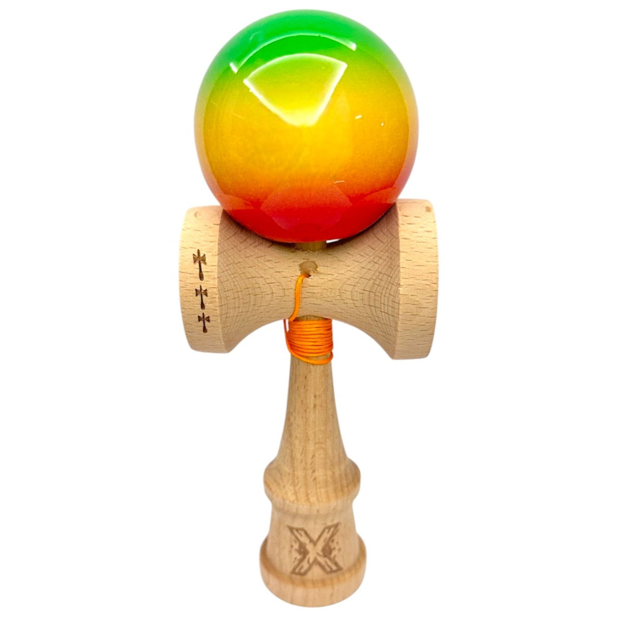 Kendama X Original Big Cups, Super Sticky, Ata 55cm, Rulment Metalic, Infinity Edition
