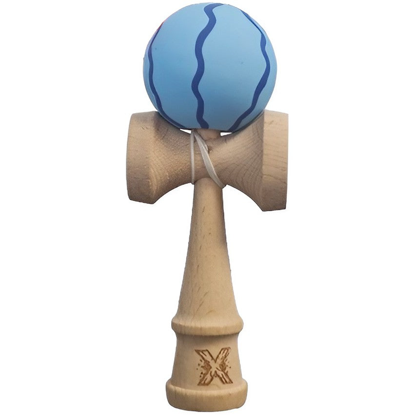 Kendama Original Profesional, Model Multicolor, 18cm, din Lemn, Joc Interactiv, Copii si Adulti