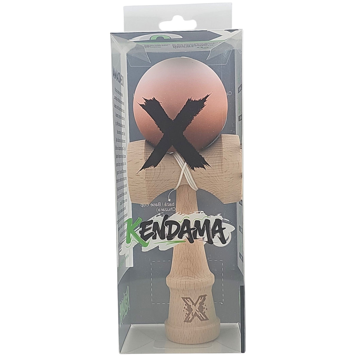 Kendama X Original, Rubber Grip, 18cm, Lemn, Joc Interactiv, Copii si Adulti