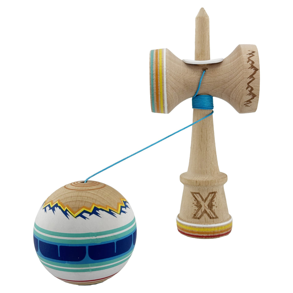 Kendama X Original Mountains, Cupe King Size V3, Ata 65cm, Finisaj Mat, Limited Edition