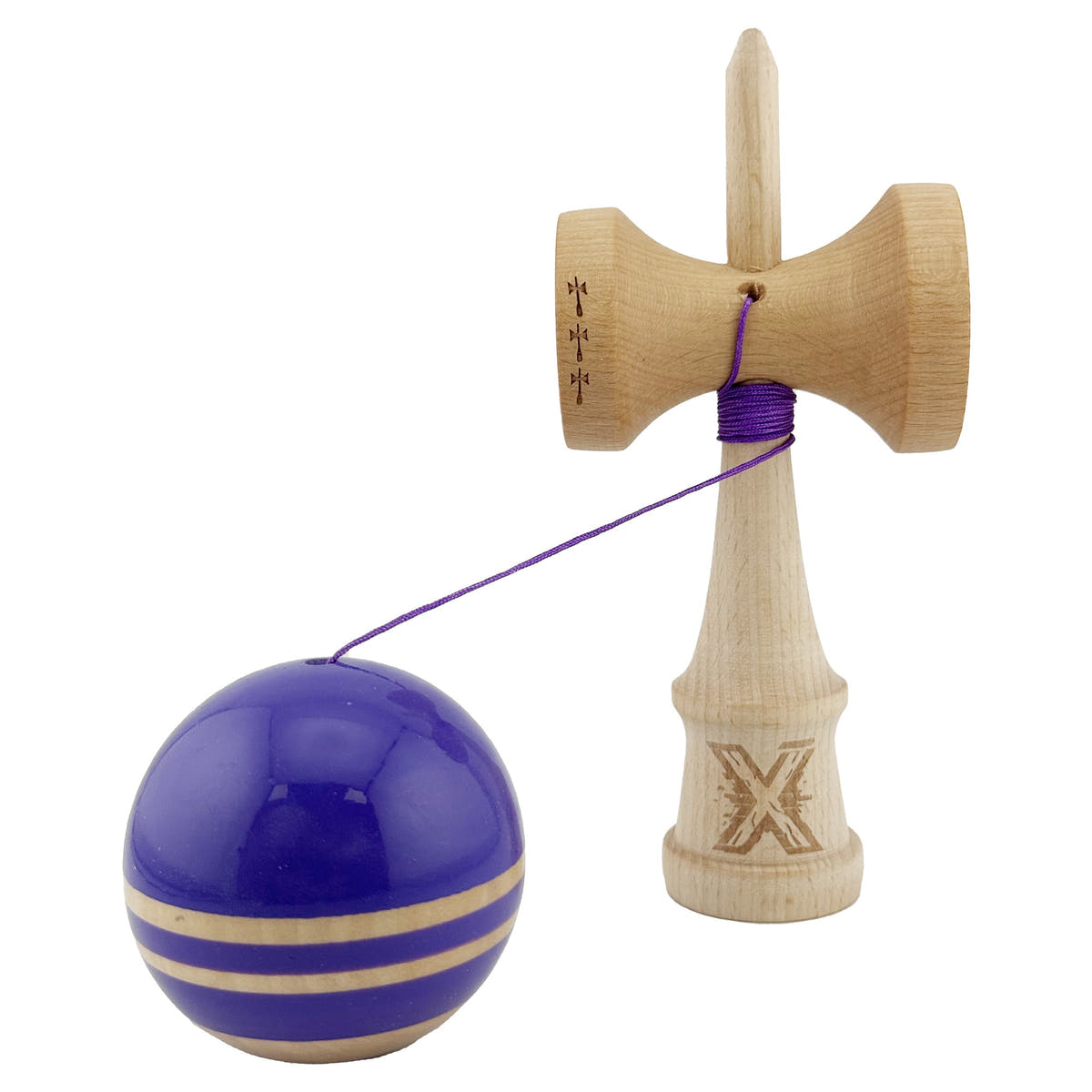 Kendama X Rainbow Original, Big Cups, Super Sticky, Ata 55cm, Rulment Metalic