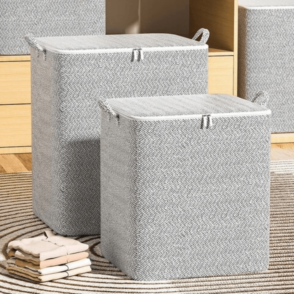 Cutie Depozitare, Material Textil, Model Pliabil, Inchidere cu Fermoar, Rezistent