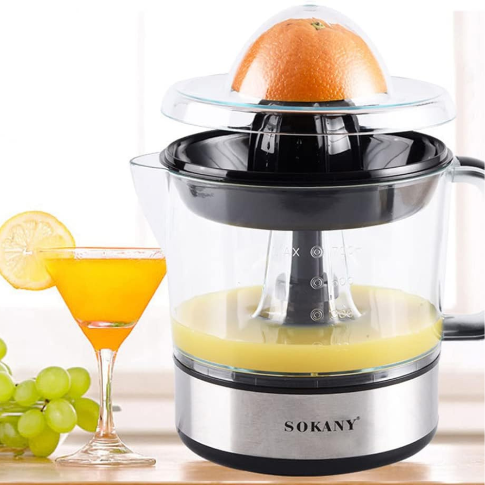 Electric Citrus Juicer, 700ml, Easy to Clean, Transparent