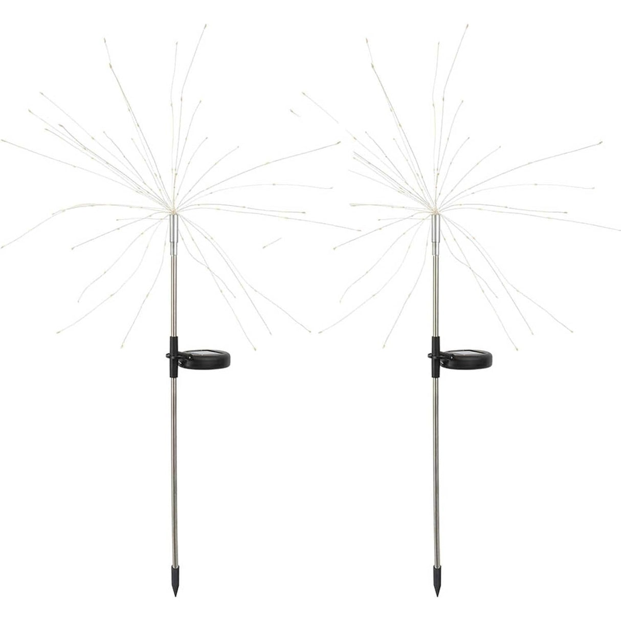 Lampa Solara 120 LED-uri, Model Artificii, 50W, Inaltime 90cm